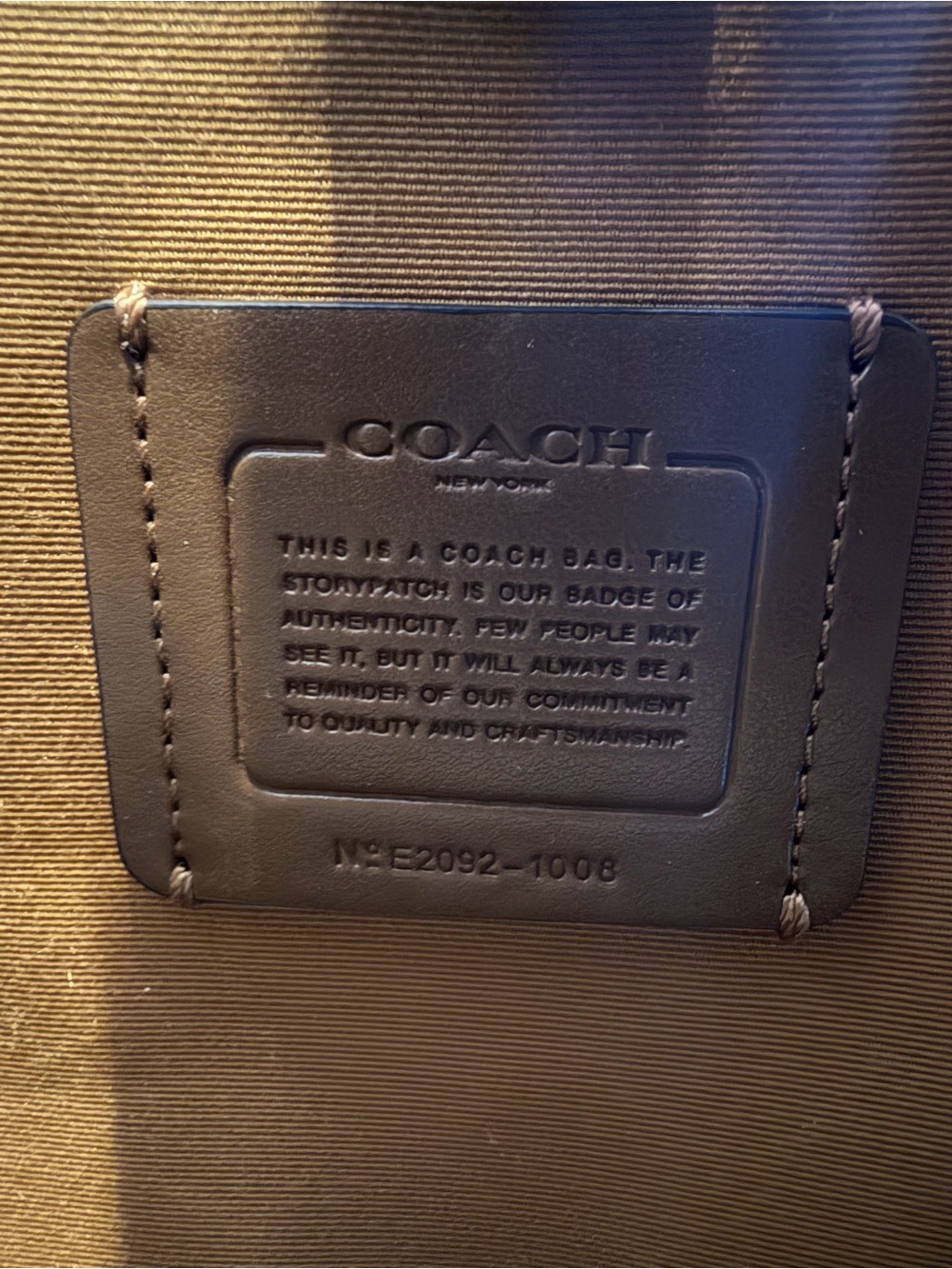 Coach Large Town Bucket Bag in Perforated Leather Style 1008 EUC - Picture 8 of 12